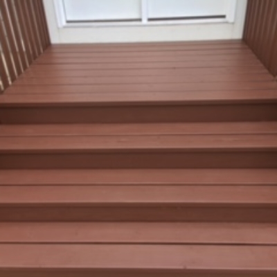 after coating stairs